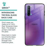 Ultraviolet Gradient Glass Case for Oppo Reno 3