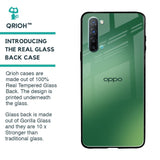 Green Grunge Texture Glass Case for Oppo Reno 3