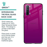 Magenta Gradient Glass Case For Oppo Reno 3