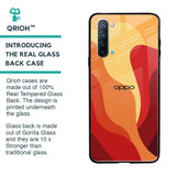 Magma Color Pattern Glass Case for Oppo Reno 3