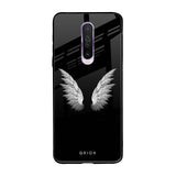 White Angel Wings Poco X2 Glass Back Cover Online