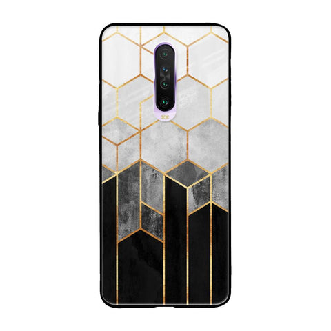 Tricolor Pattern Poco X2 Glass Back Cover Online