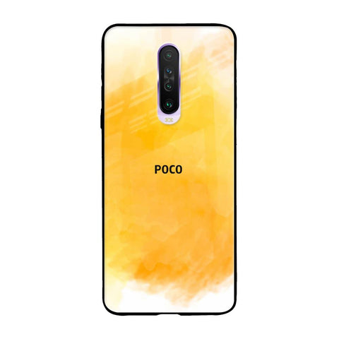 Rustic Orange Poco X2 Glass Back Cover Online
