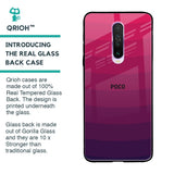 Wavy Pink Pattern Glass Case for Poco X2