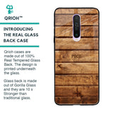 Wooden Planks Glass Case for Poco X2