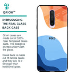 Wavy Color Pattern Glass Case for Poco X2