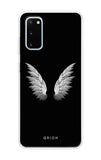 White Angel Wings Samsung Galaxy S20 Back Cover