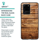 Wooden Planks Glass Case for Samsung Galaxy S20 Ultra