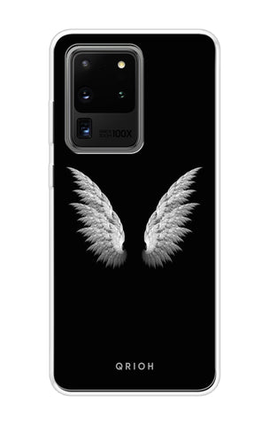 White Angel Wings Samsung Galaxy S20 Ultra Back Cover