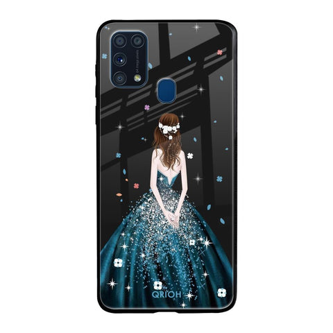Queen Of Fashion Samsung Galaxy M31 Glass Back Cover Online