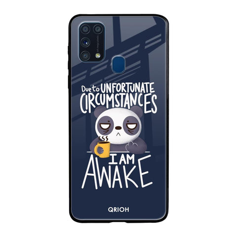 Struggling Panda Samsung Galaxy M31 Glass Back Cover Online