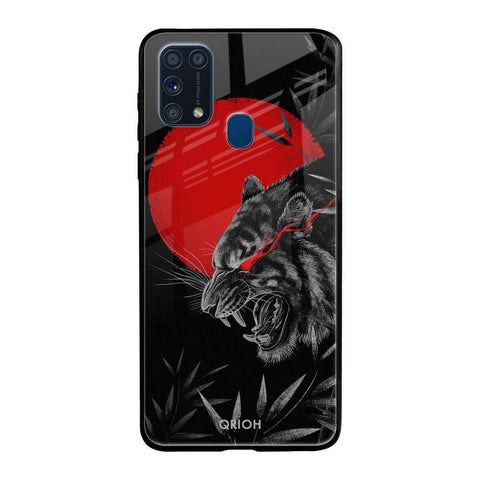 Red Moon Tiger Samsung Galaxy M31 Glass Back Cover Online