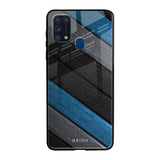 Multicolor Wooden Effect Samsung Galaxy M31 Glass Back Cover Online