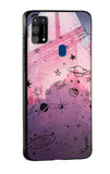 Space Doodles Glass Case for Samsung Galaxy A21s