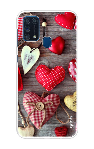 Valentine Hearts Samsung Galaxy M31 Back Cover
