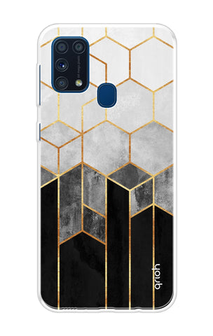 Hexagonal Pattern Samsung Galaxy M31 Back Cover