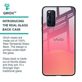 Sunset Orange Glass Case for Vivo V19