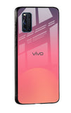 Sunset Orange Glass Case for Vivo Y51 2020