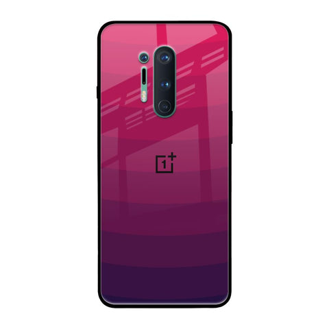 Wavy Pink Pattern OnePlus 8 Pro Glass Back Cover Online