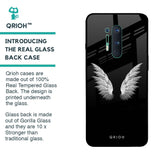 White Angel Wings Glass Case for OnePlus 8 Pro