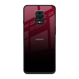 Wine Red Redmi Note 9 Pro Max Glass Back Cover Online