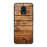 Wooden Planks Redmi Note 9 Pro Max Glass Back Cover Online