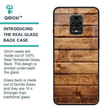 Wooden Planks Glass Case for Redmi Note 9 Pro Max