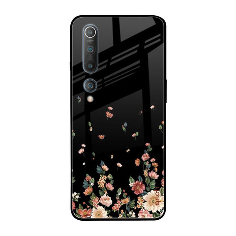 Floating Floral Print Xiaomi Mi 10 Glass Back Cover Online