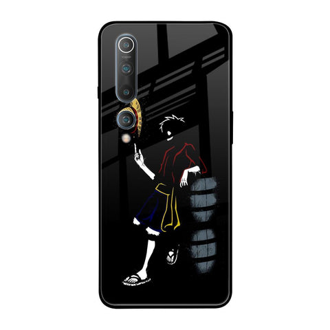 Luffy Line Art Xiaomi Mi 10 Glass Back Cover Online