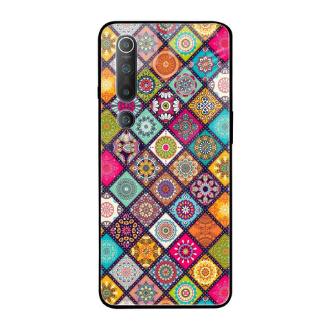 Multicolor Mandala Xiaomi Mi 10 Glass Back Cover Online