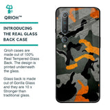 Camouflage Orange Glass Case For Xiaomi Mi 10