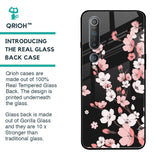 Black Cherry Blossom Glass Case for Xiaomi Mi 10