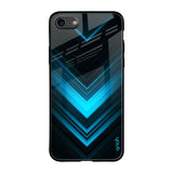 Vertical Blue Arrow iPhone SE 2020 Glass Back Cover Online