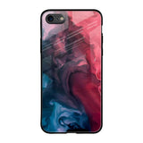 Blue & Red Smoke iPhone SE 2020 Glass Back Cover Online