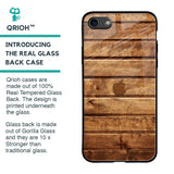 Wooden Planks Glass Case for iPhone SE 2020