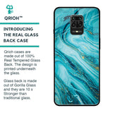Ocean Marble Glass Case for Xiaomi Redmi Note 9 Pro