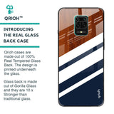 Bold Stripes Glass case for Redmi Note 9 Pro