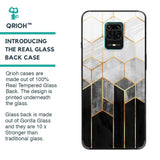 Tricolor Pattern Glass Case for Redmi Note 9 Pro