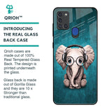 Adorable Baby Elephant Glass Case For Samsung A21s