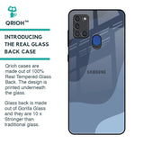 Navy Blue Ombre Glass Case for Samsung A21s