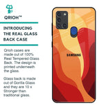 Magma Color Pattern Glass Case for Samsung A21s