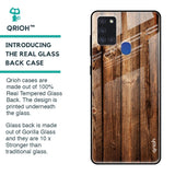 Timber Printed Glass case for Samsung Galaxy A21s