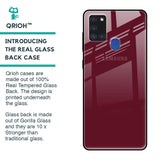 Classic Burgundy Glass Case for Samsung Galaxy A21s