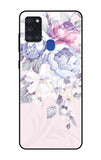 Elegant Floral Samsung Galaxy A21s Glass Cases & Covers Online