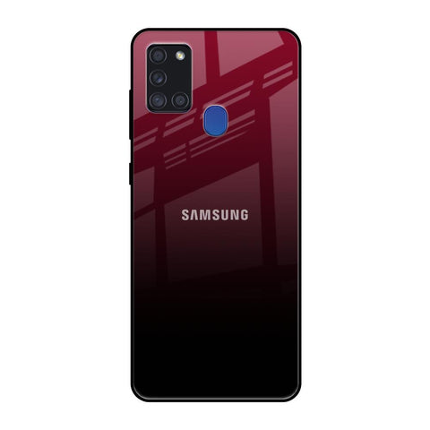 Wine Red Samsung Galaxy A21s Glass Cases & Covers Online