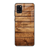 Wooden Planks Samsung Galaxy A31 Glass Back Cover Online