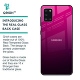 Purple Ombre Pattern Glass Case for Samsung Galaxy A31