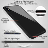 Tricolor Stripes Glass Case For Xiaomi Mi 10 Pro