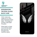 White Angel Wings Glass Case for Realme C3