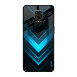 Vertical Blue Arrow Poco M2 Pro Glass Back Cover Online